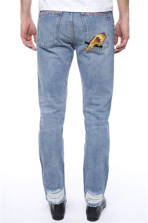 pants gucci hombre|gucci jeans men's price.